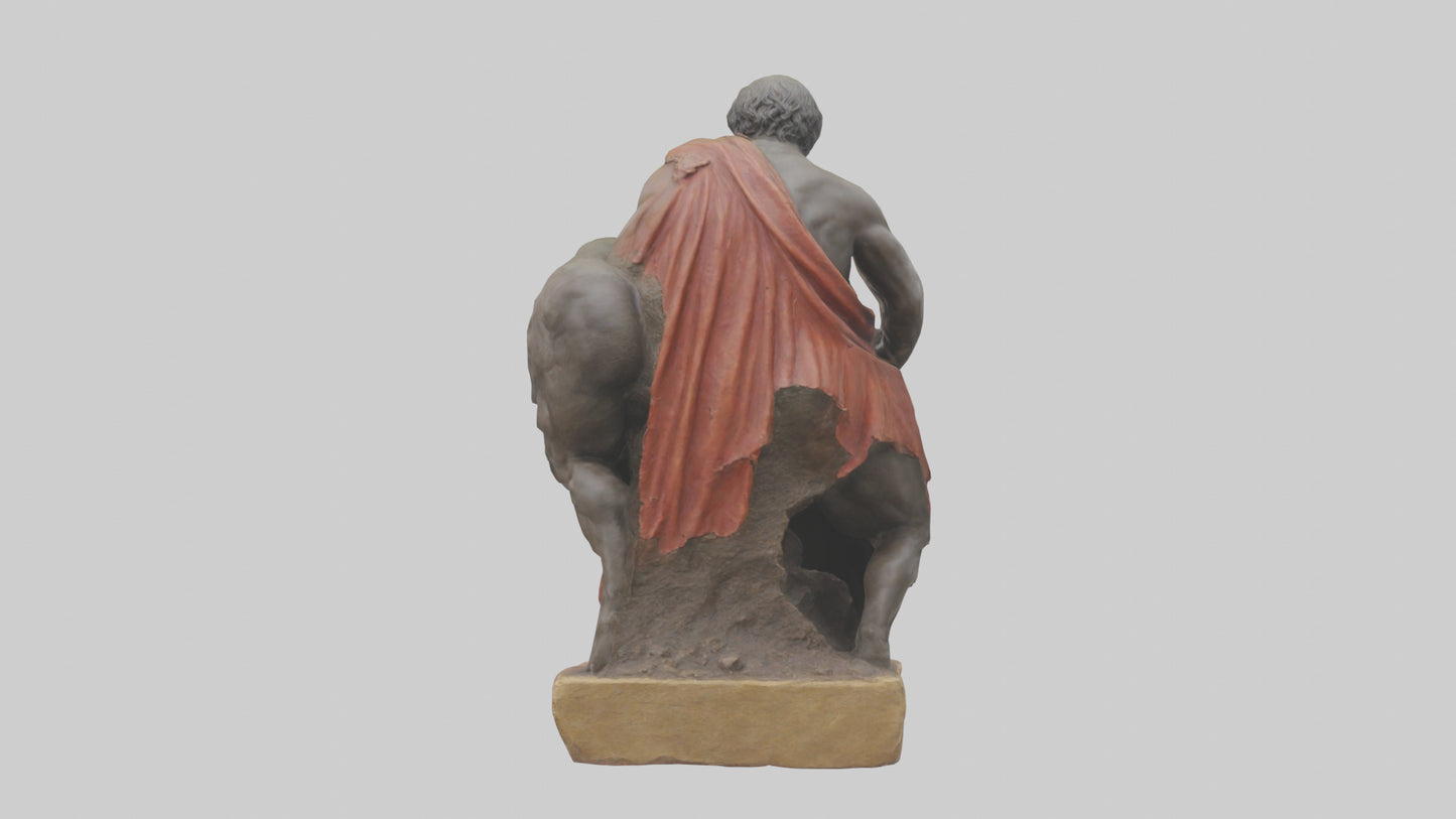 3D model Romulus and Remus statue model VR / AR / low-poly