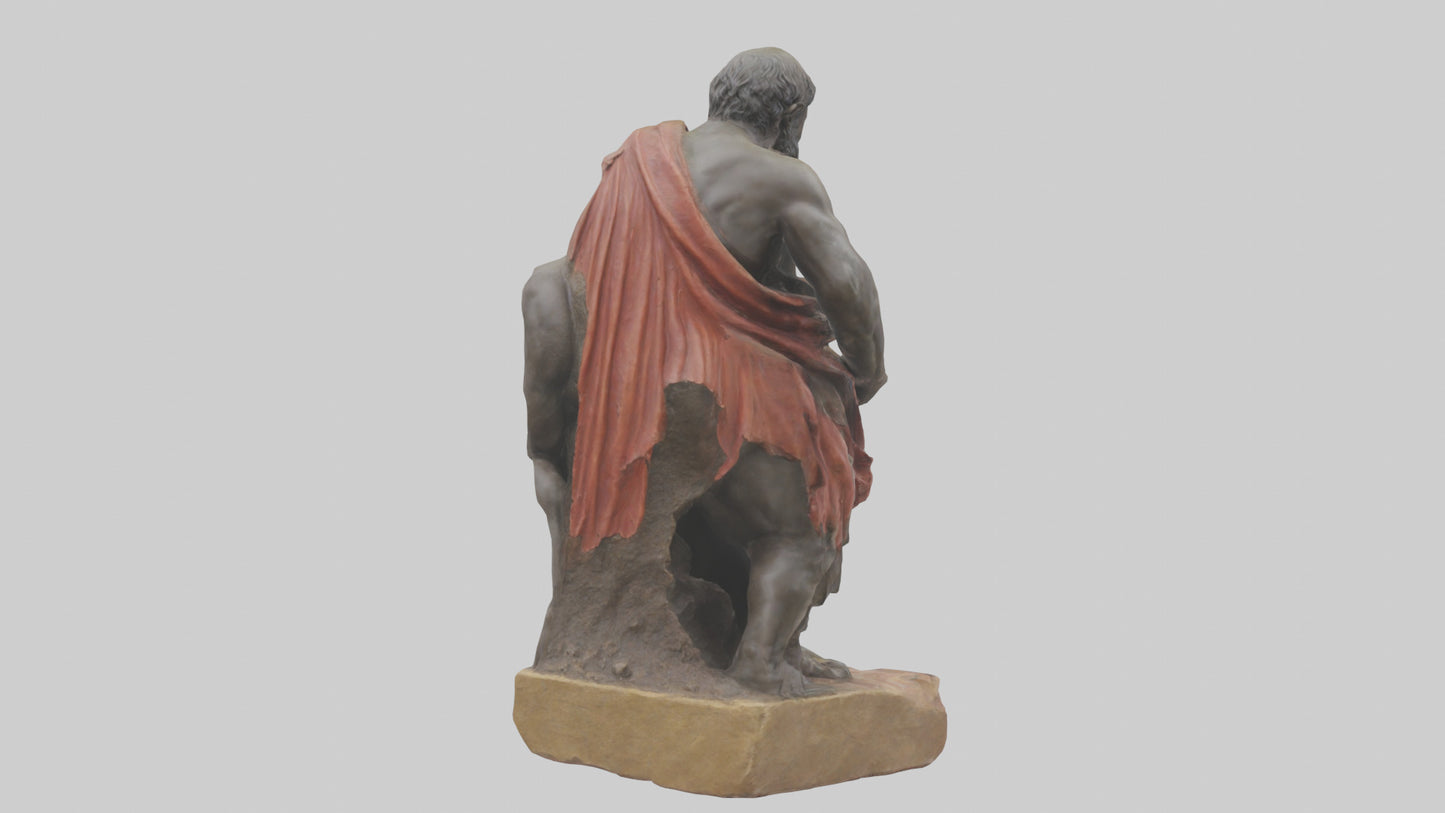 3D model Romulus and Remus statue model VR / AR / low-poly