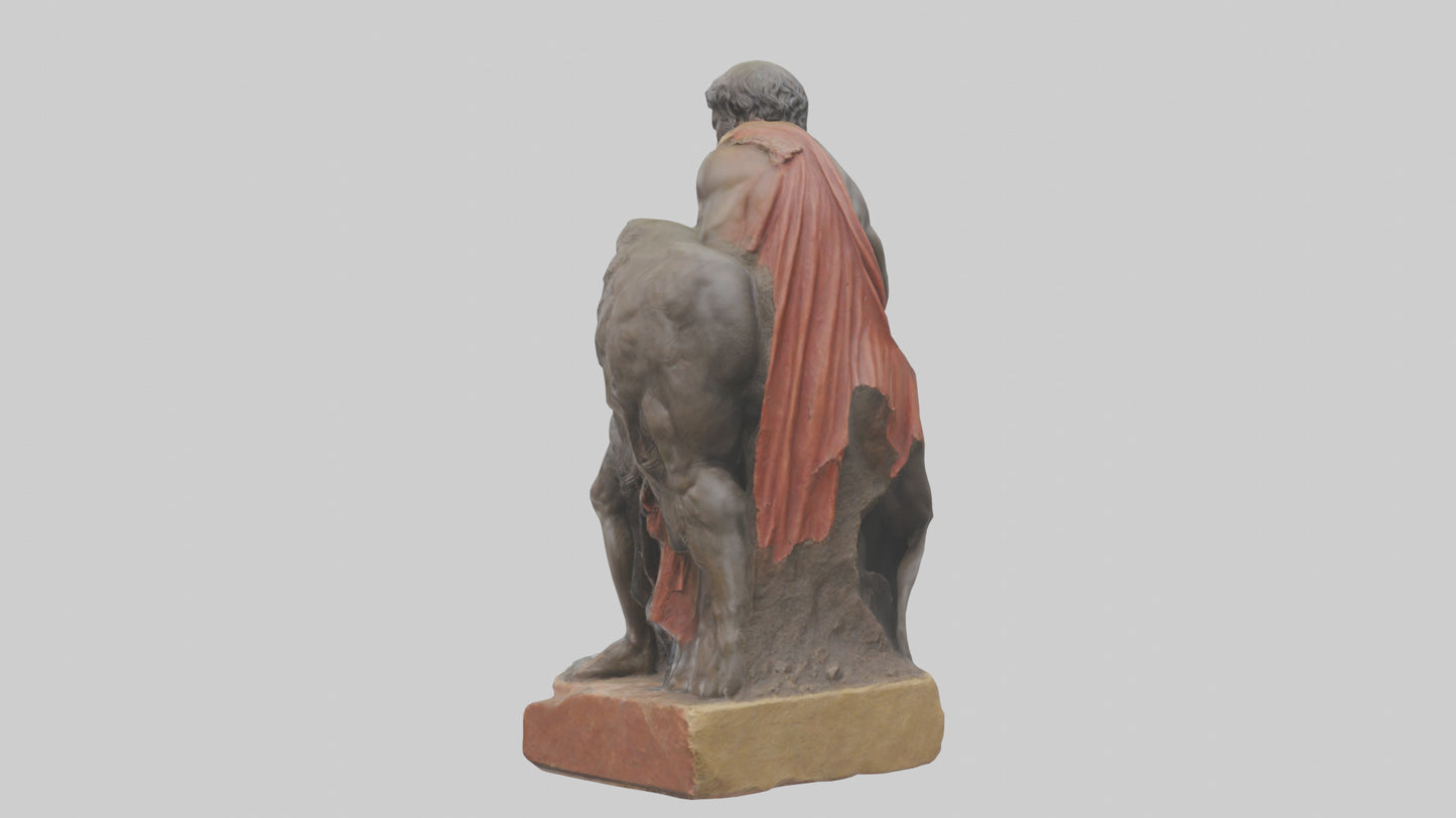 3D model Romulus and Remus statue model VR / AR / low-poly