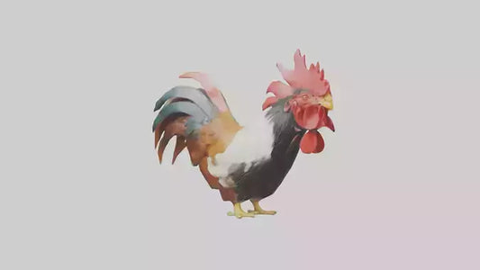 3D model Rooster Comb Model VR / AR / low-poly