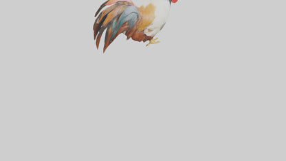 3D model Rooster Comb Model VR / AR / low-poly
