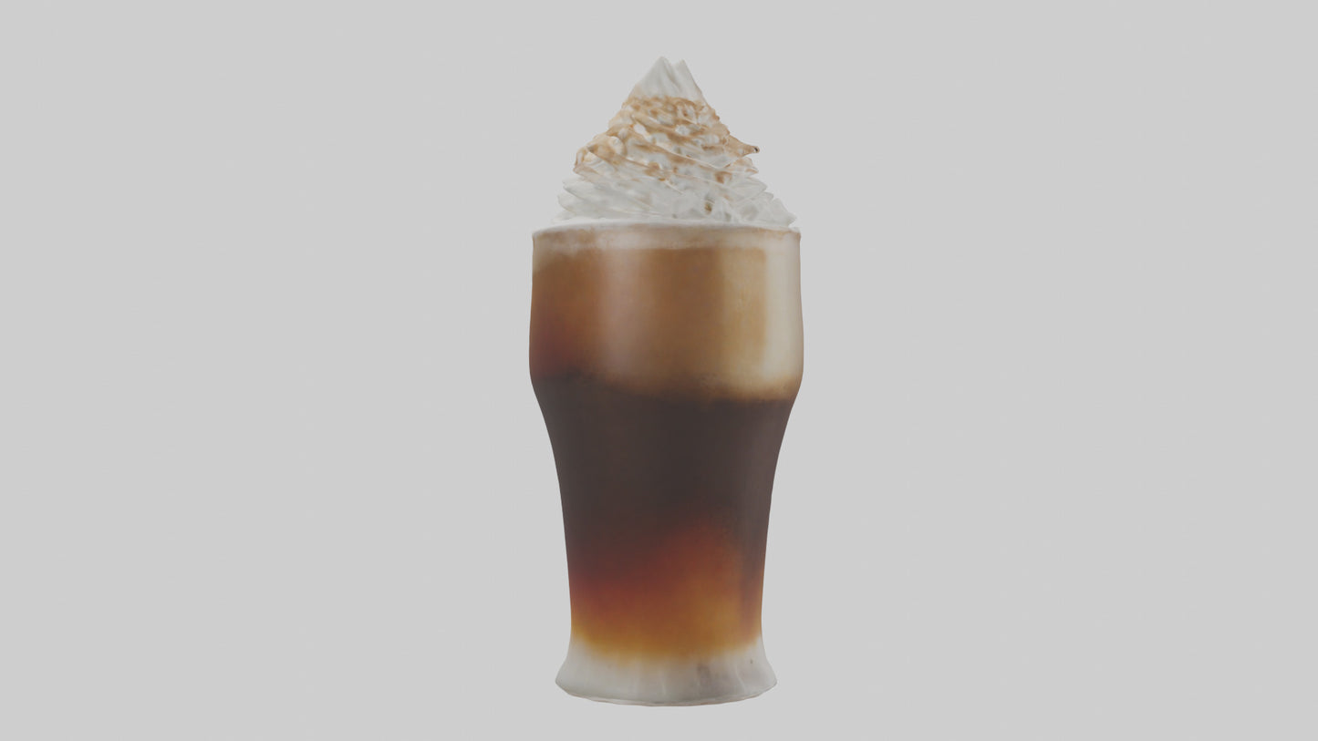 3D model Root beer float model VR / AR / low-poly