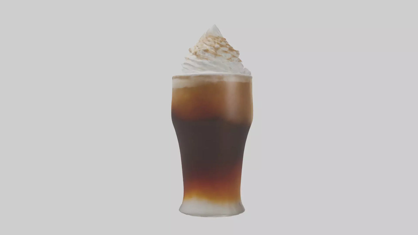 3D model Root beer float model VR / AR / low-poly