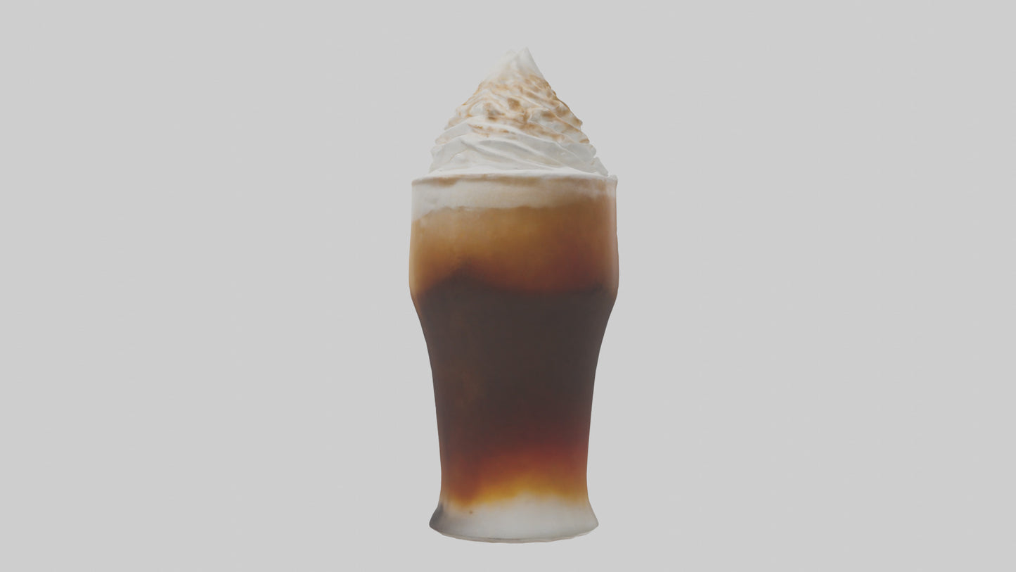 3D model Root beer float model VR / AR / low-poly