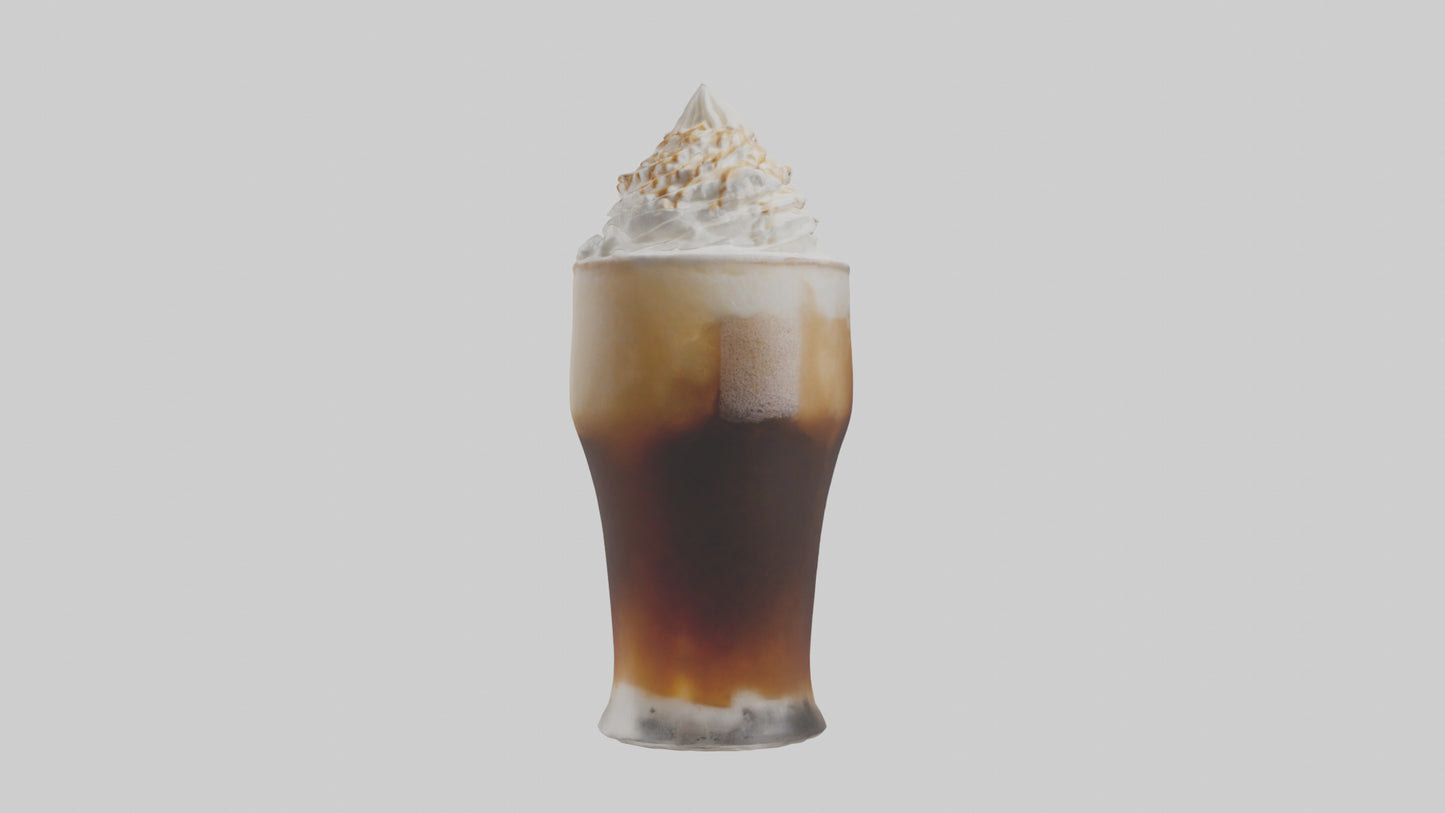 3D model Root beer float model VR / AR / low-poly
