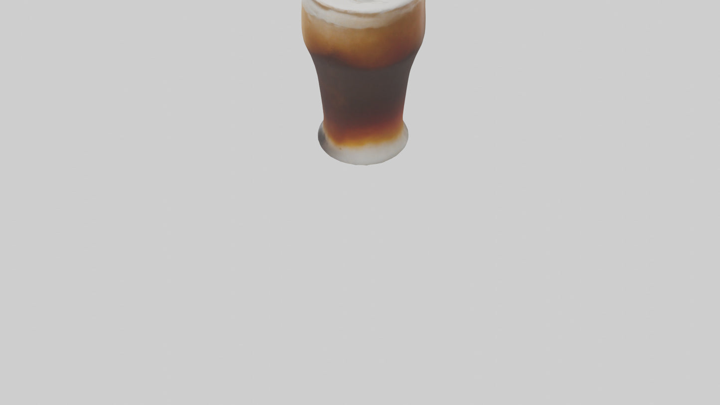 3D model Root beer float model VR / AR / low-poly
