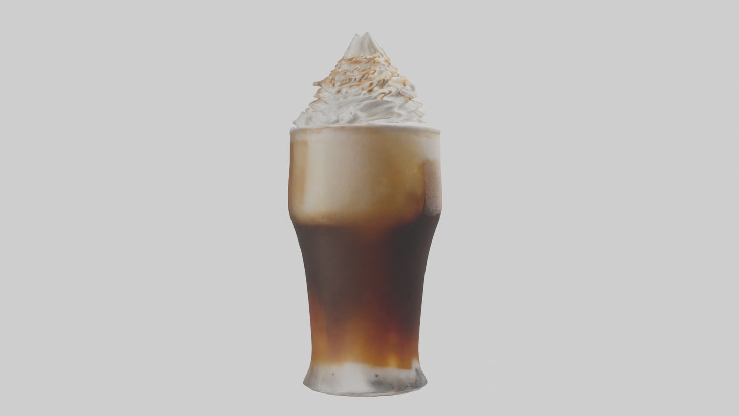 3D model Root beer float model VR / AR / low-poly