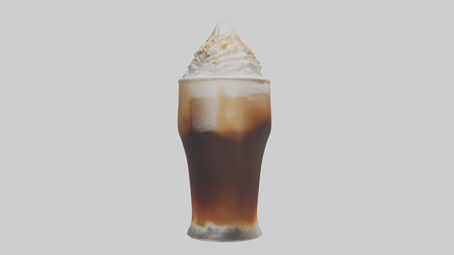 3D model Root beer float model VR / AR / low-poly