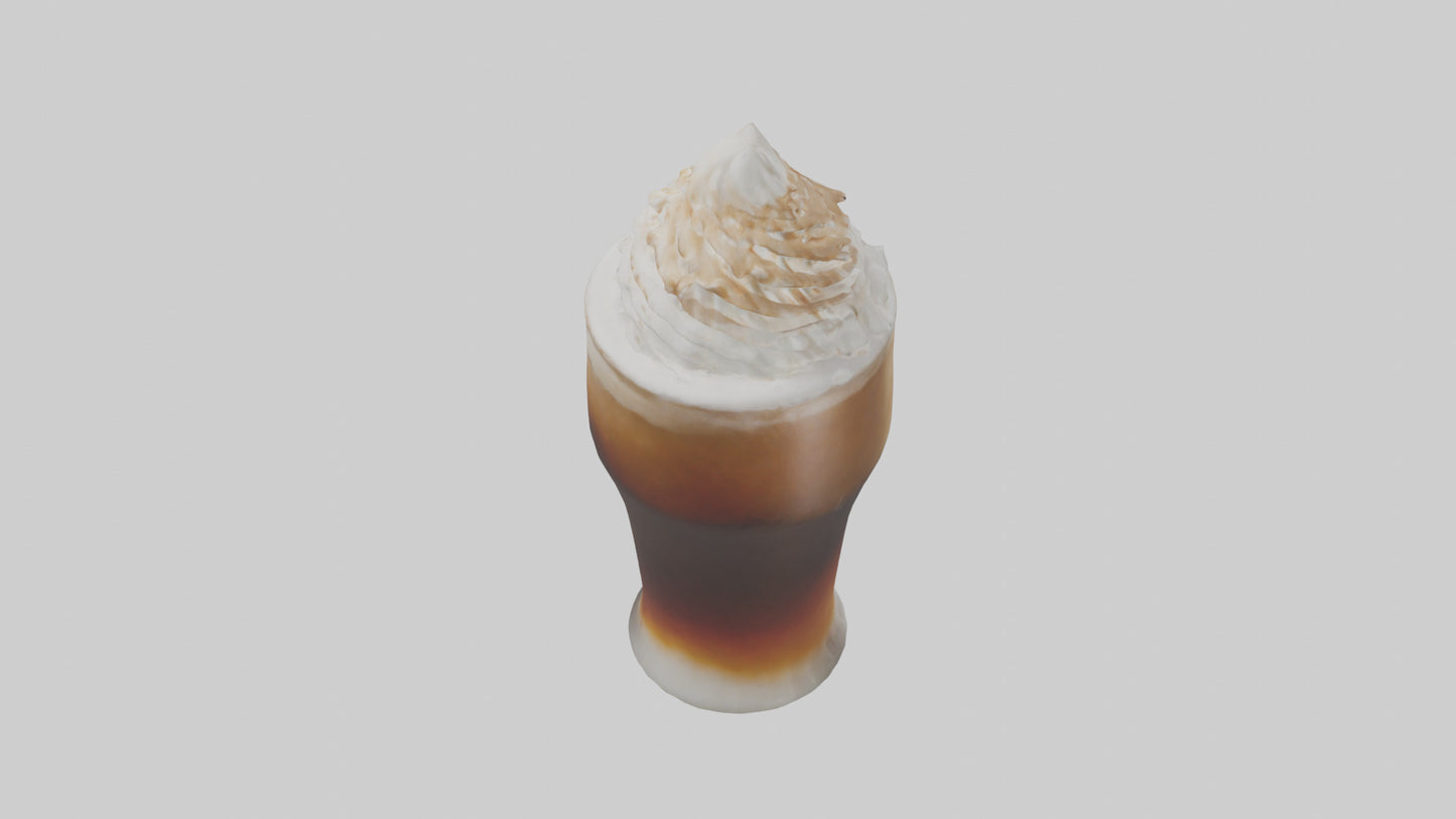 3D model Root beer float model VR / AR / low-poly