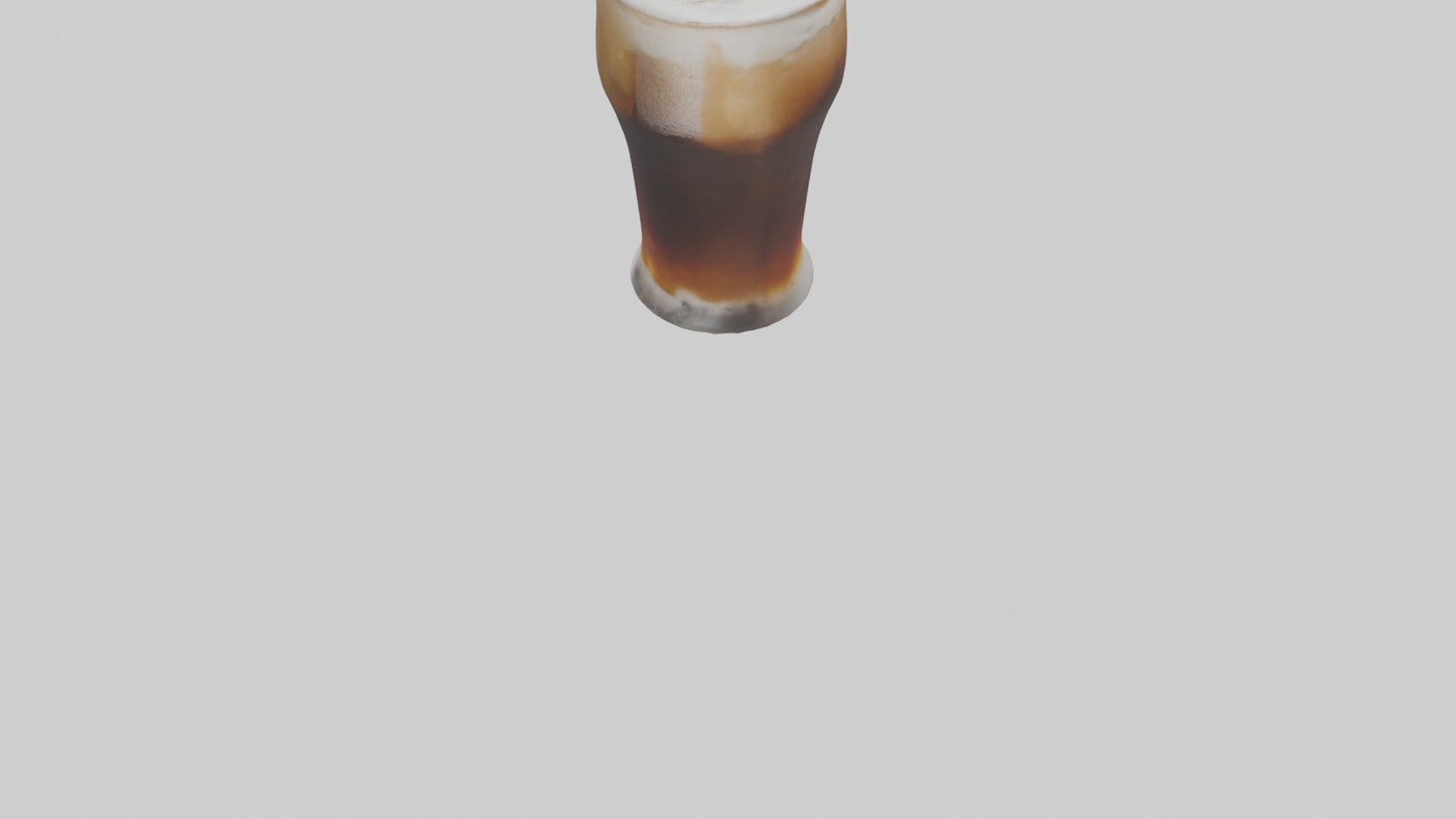 3D model Root beer float model VR / AR / low-poly