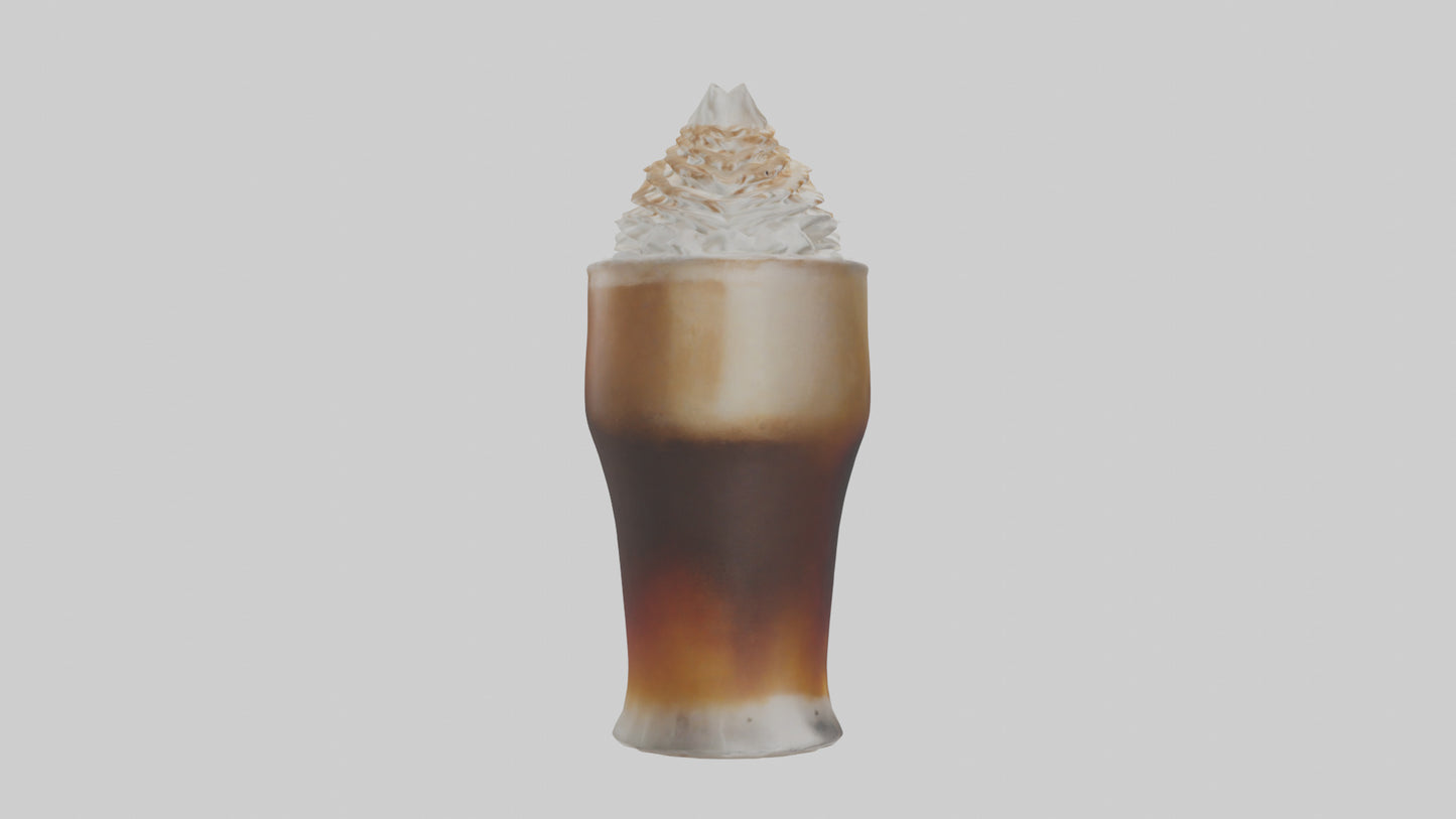 3D model Root beer float model VR / AR / low-poly