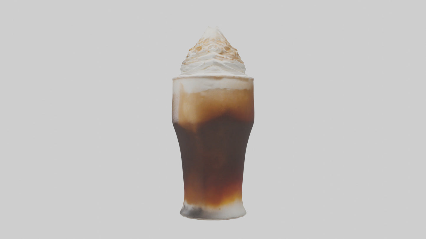 3D model Root beer float model VR / AR / low-poly
