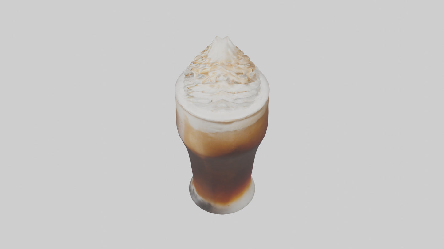 3D model Root beer float model VR / AR / low-poly