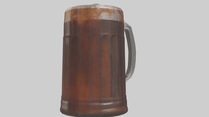 Root beer model VR / AR / low-poly