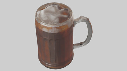 Root beer model VR / AR / low-poly