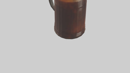 Root beer model VR / AR / low-poly