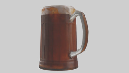 Root beer model VR / AR / low-poly