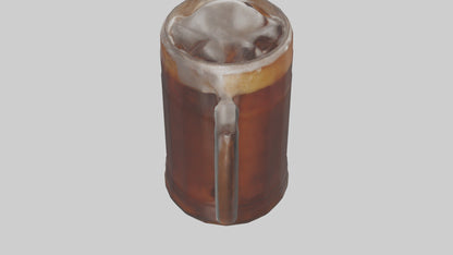 Root beer model VR / AR / low-poly