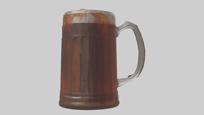 Root beer model VR / AR / low-poly