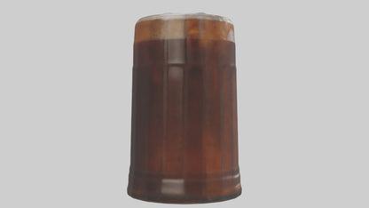 Root beer model VR / AR / low-poly