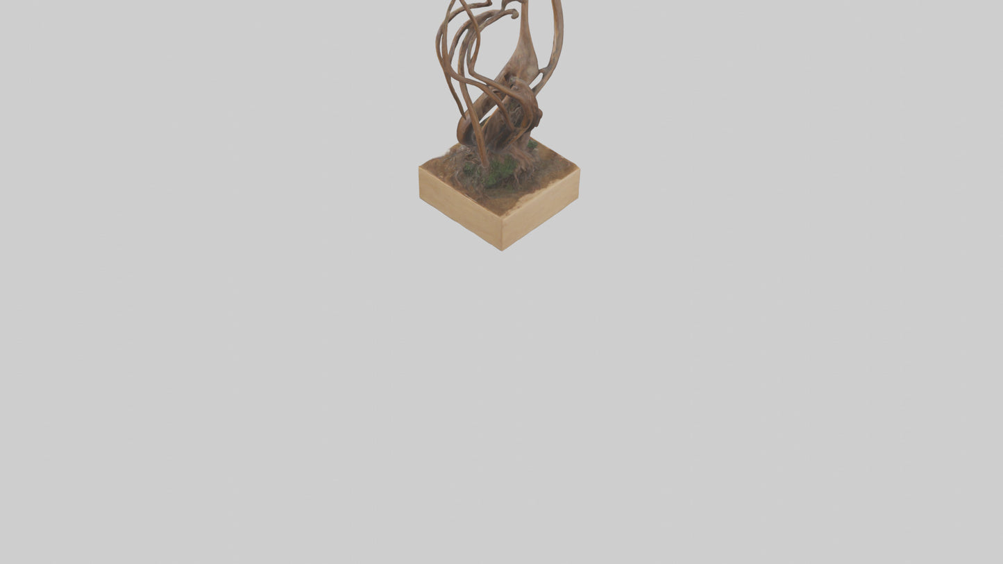 3D model Rooted Flow sculpture model VR / AR / low-poly
