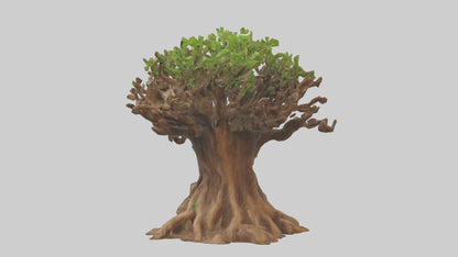 3D model Rooted in Earth sculpture model VR / AR / low-poly