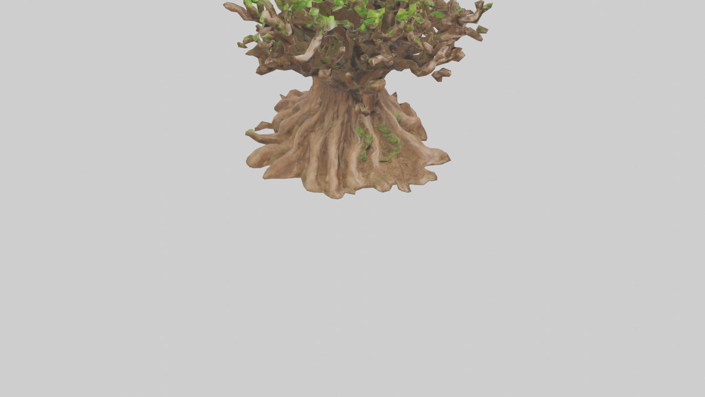 3D model Rooted in Earth sculpture model VR / AR / low-poly
