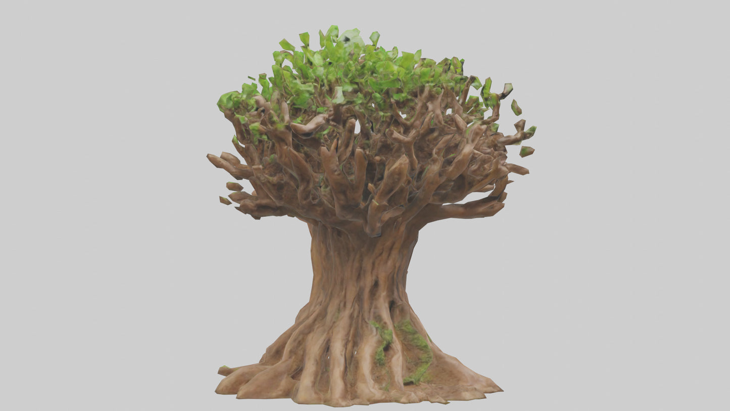 3D model Rooted in Earth sculpture model VR / AR / low-poly
