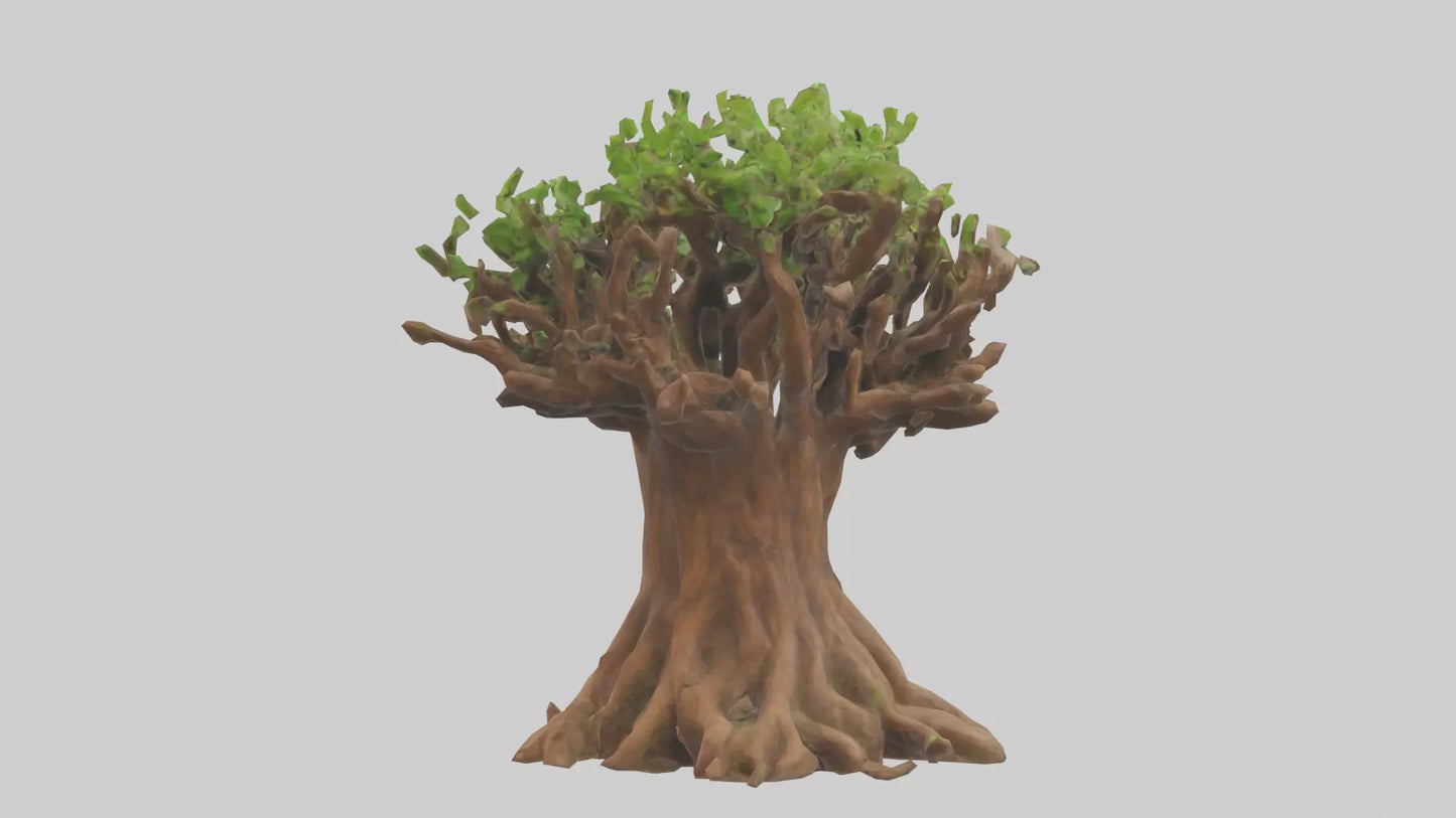 3D model Rooted in Earth sculpture model VR / AR / low-poly