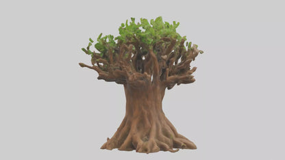 3D model Rooted in Earth sculpture model VR / AR / low-poly