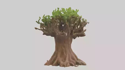 3D model Rooted in Earth sculpture model VR / AR / low-poly