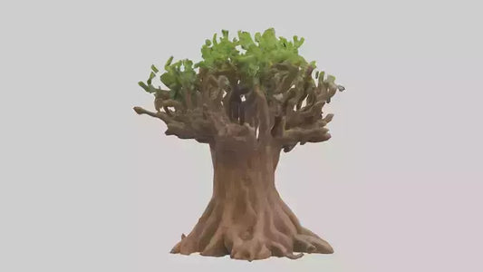 3D model Rooted in Earth sculpture model VR / AR / low-poly