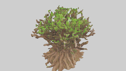 3D model Rooted in Earth sculpture model VR / AR / low-poly