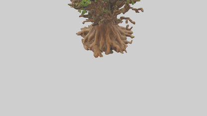 3D model Rooted in Earth sculpture model VR / AR / low-poly