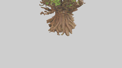 3D model Rooted in Earth sculpture model VR / AR / low-poly