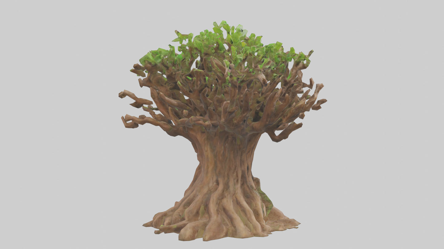3D model Rooted in Earth sculpture model VR / AR / low-poly