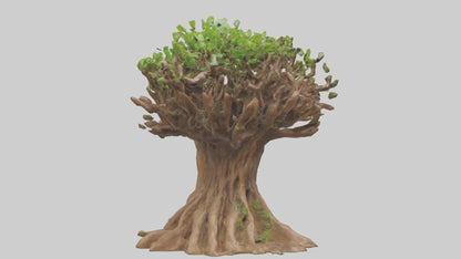 3D model Rooted in Earth sculpture model VR / AR / low-poly