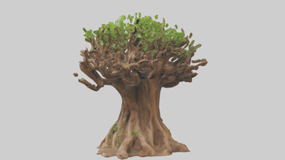3D model Rooted in Earth sculpture model VR / AR / low-poly