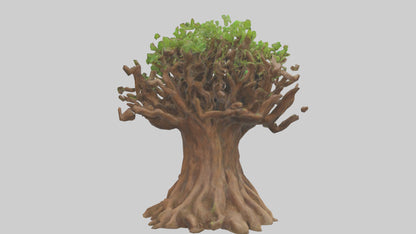 3D model Rooted in Earth sculpture model VR / AR / low-poly