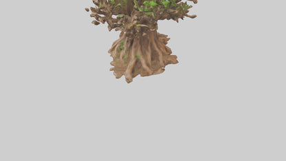 3D model Rooted in Earth sculpture model VR / AR / low-poly