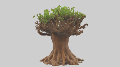 3D model Rooted in Earth sculpture model VR / AR / low-poly