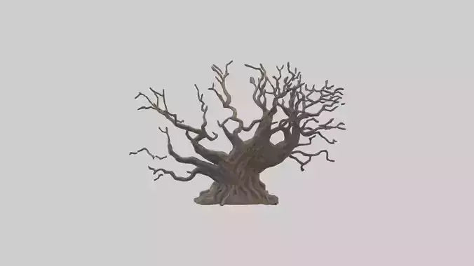 3D model Roots and Branches sculpture model VR / AR / low-poly