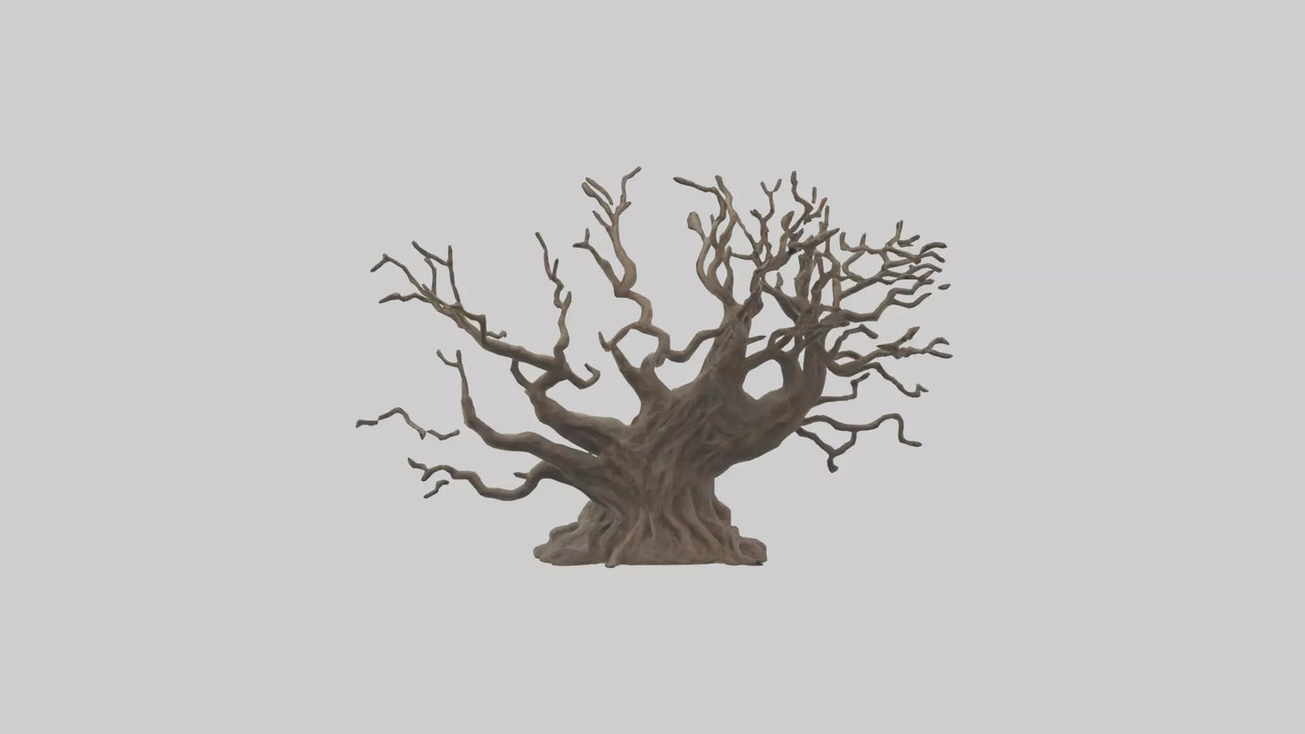 3D model Roots and Branches sculpture model VR / AR / low-poly