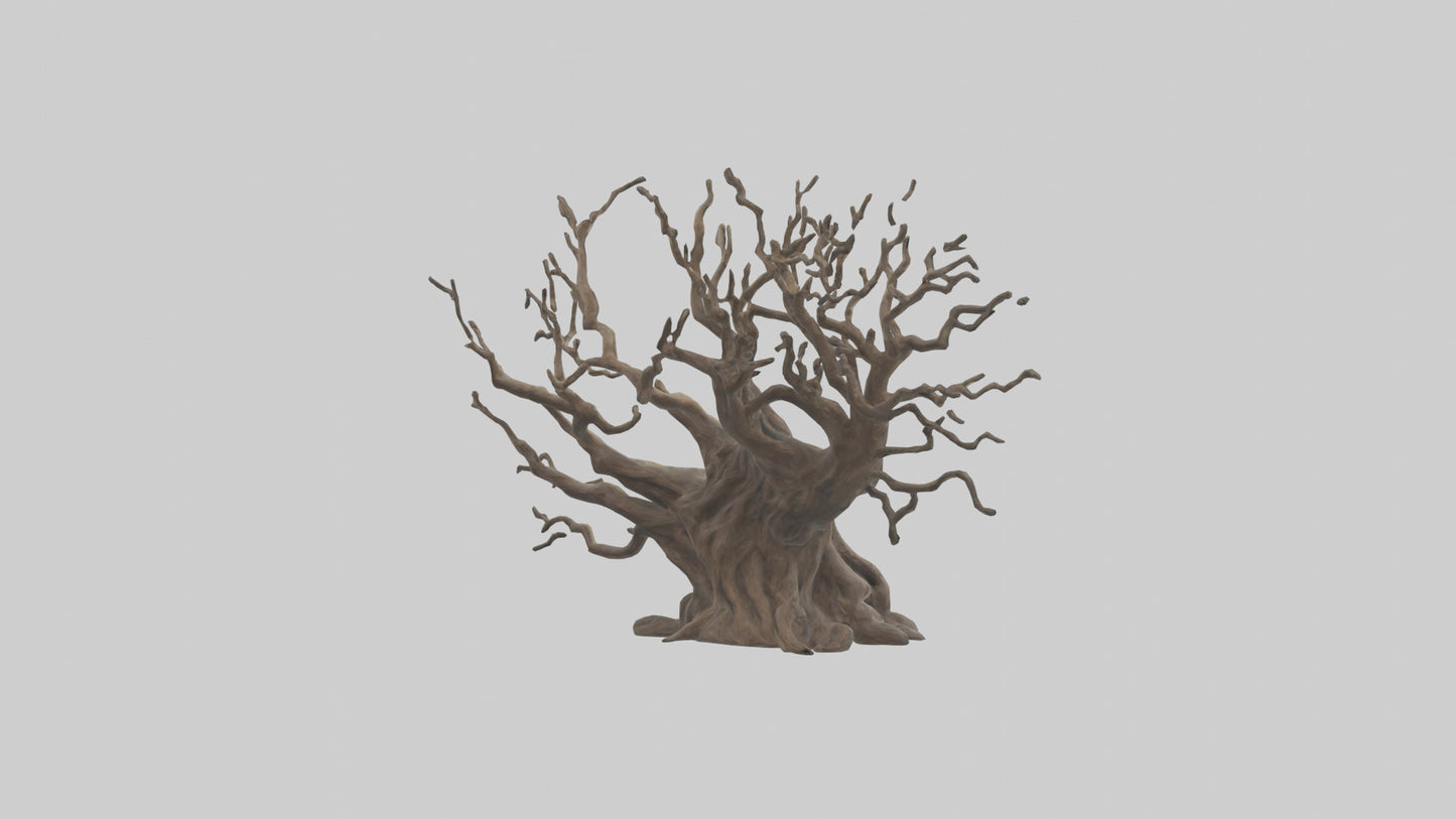 3D model Roots and Branches sculpture model VR / AR / low-poly