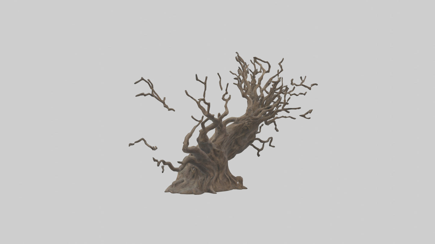 3D model Roots and Branches sculpture model VR / AR / low-poly