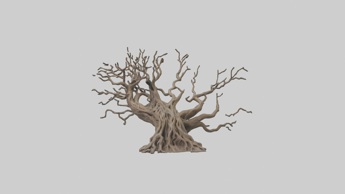 3D model Roots and Branches sculpture model VR / AR / low-poly