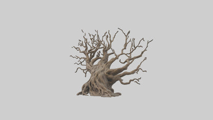 3D model Roots and Branches sculpture model VR / AR / low-poly