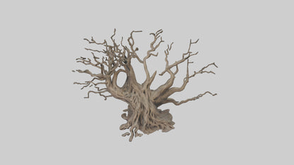 3D model Roots and Branches sculpture model VR / AR / low-poly