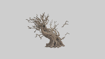 3D model Roots and Branches sculpture model VR / AR / low-poly