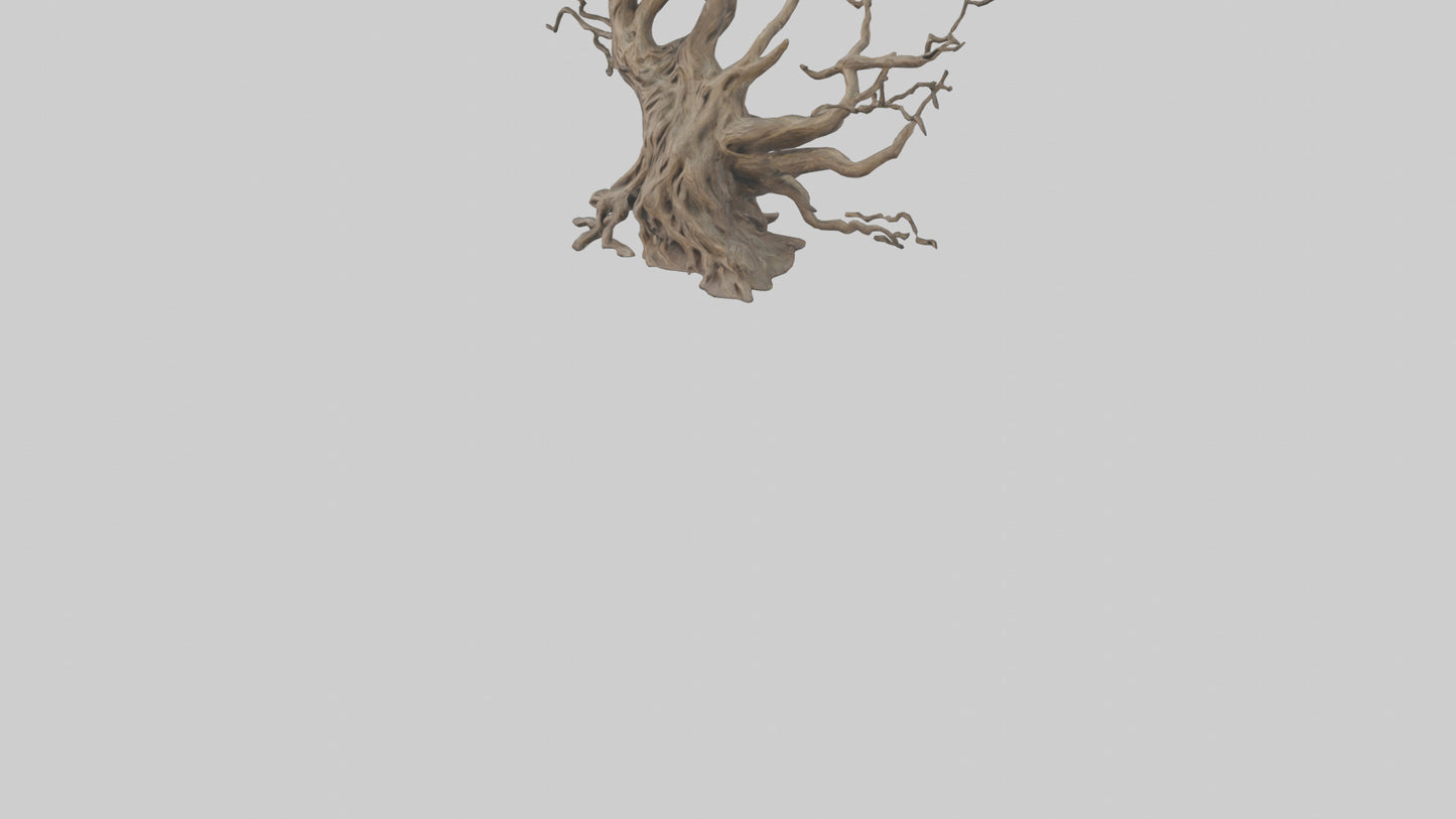 3D model Roots and Branches sculpture model VR / AR / low-poly